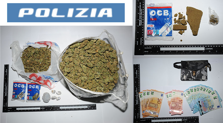 Nuoro. Beccato con oltre due kg di marijuana e hashish: 21enne arrestato